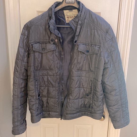American Rag Other - American Rag gray light puffy jacket for men (XL)… runs more like a L